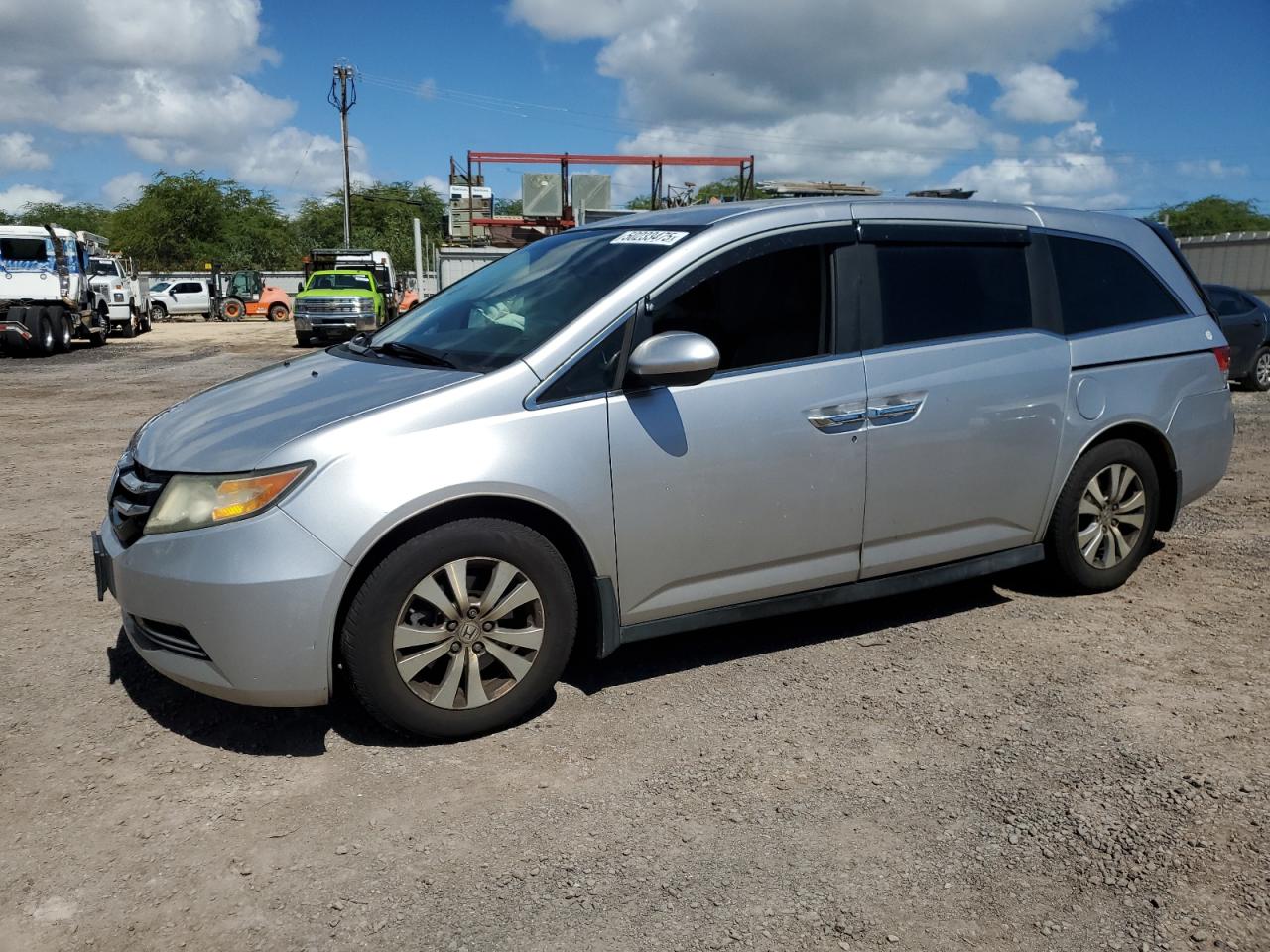 2015 Honda Odyssey Ex за продажба в Kapolei, HI - Rear End