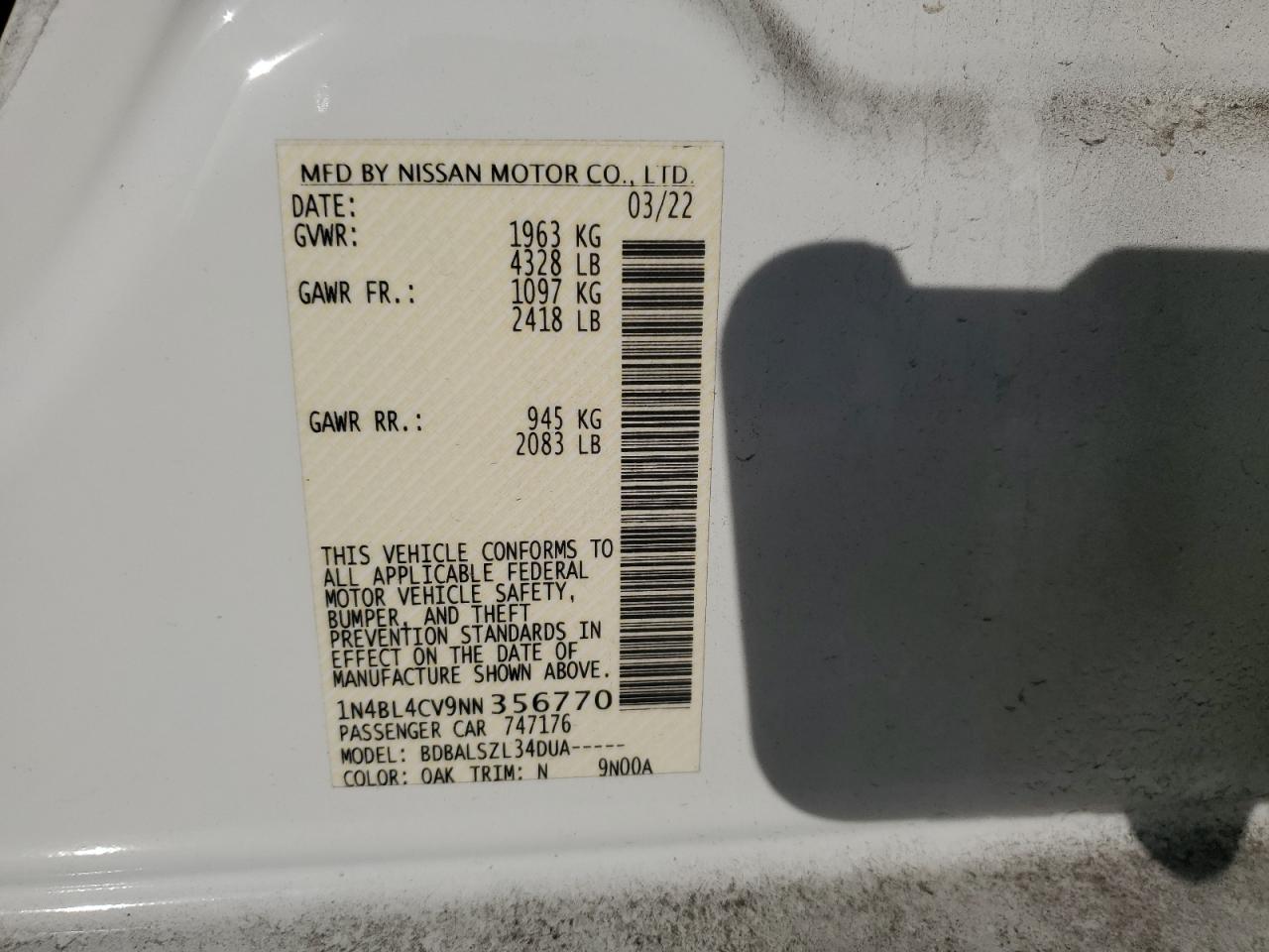 2022 Nissan Altima - Image 15