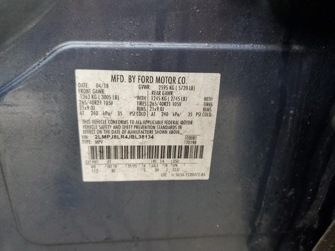 2018 Lincoln MKX - Image 14