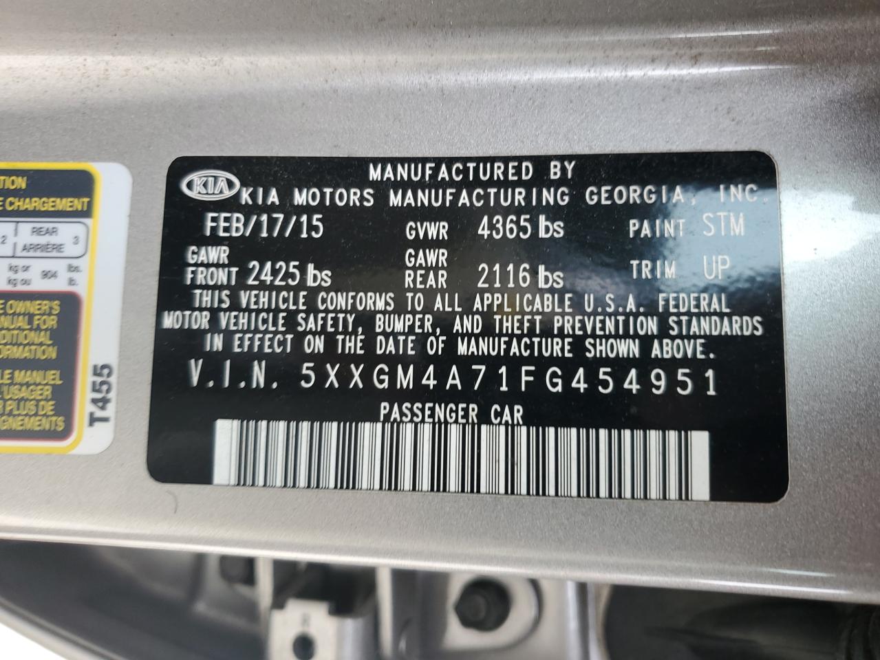 2015 Kia Optima - Image 12