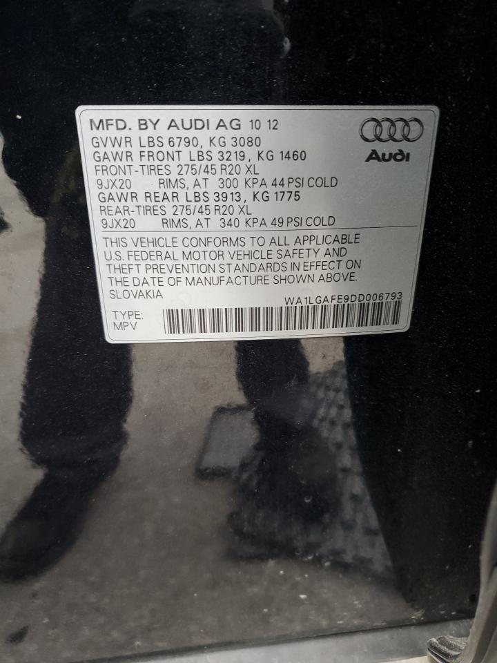 2013 Audi Q7 Premium Plus VIN: WA1LGAFE9DD006793 Lot: 48694685