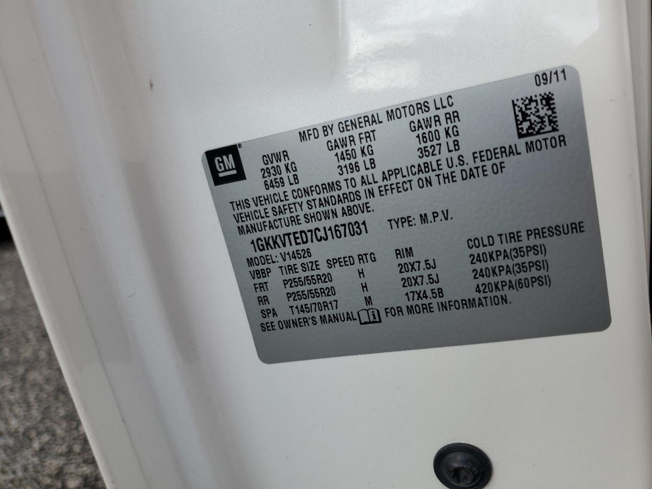 2012 GMC Acadia - Image 13