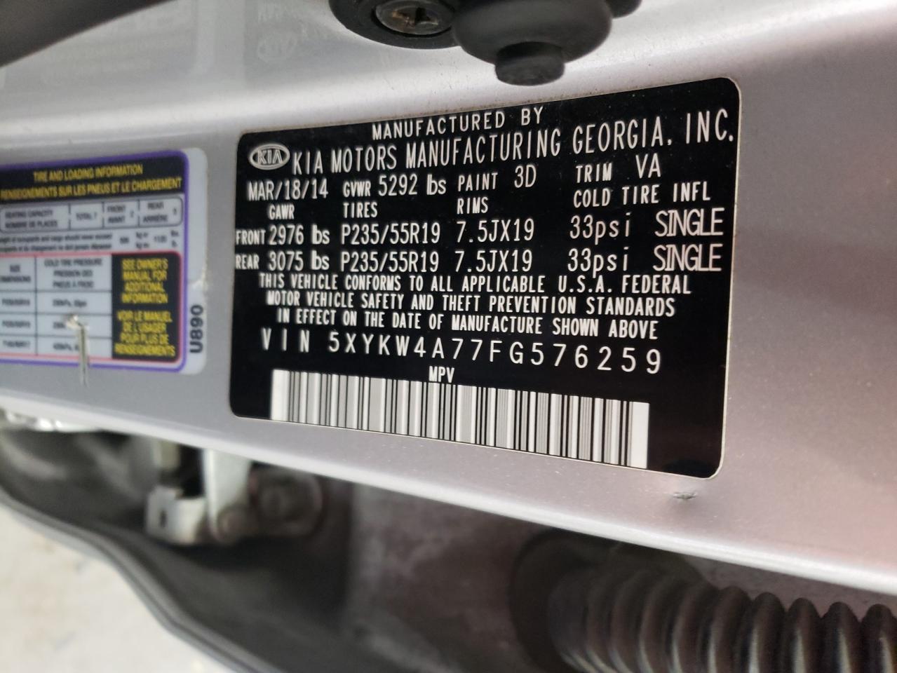 2015 Kia Sorento - Image 13