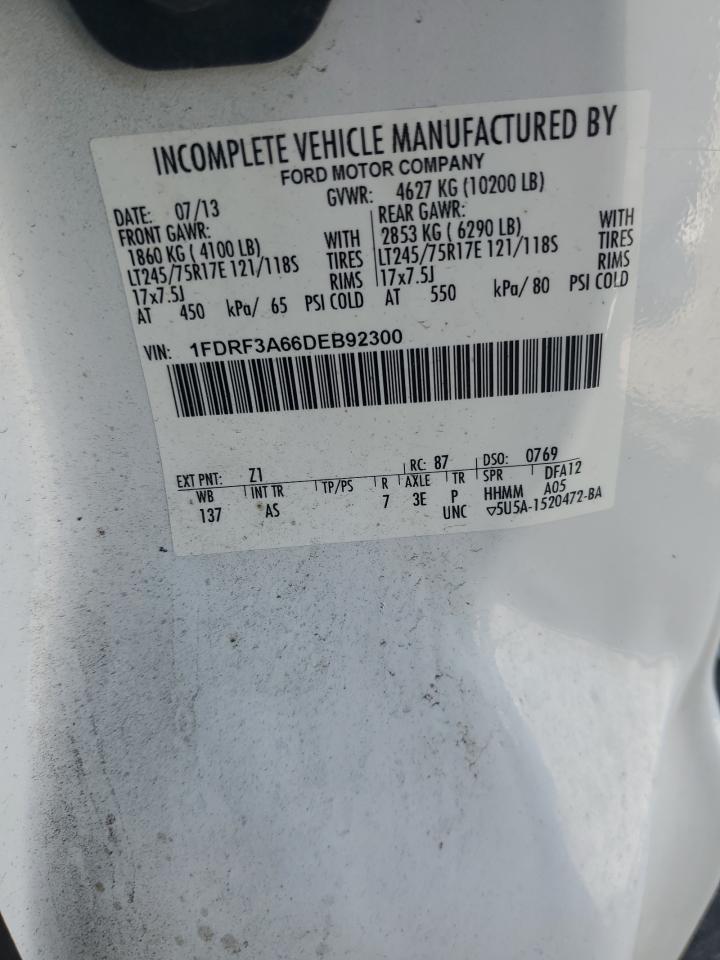 2013 Ford F350 Super Duty VIN: 1FDRF3A66DEB92300 Lot: 68219255