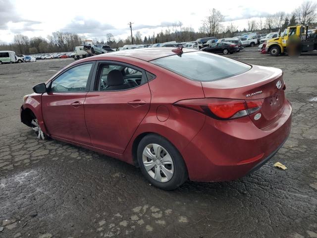  HYUNDAI ELANTRA 2016 Red