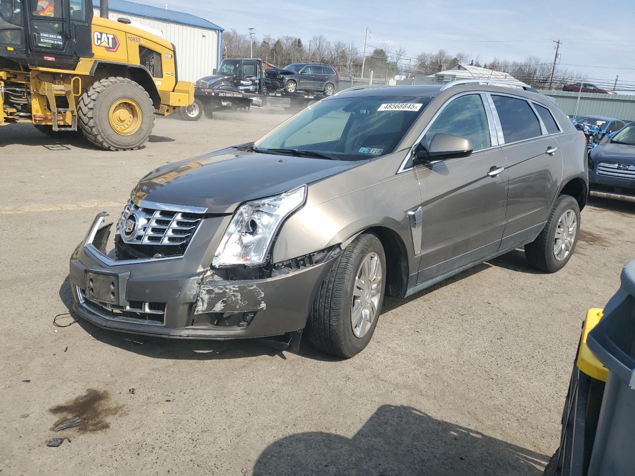 2015 CADILLAC SRX TAN VIN: 3GYFNBE36FS521018