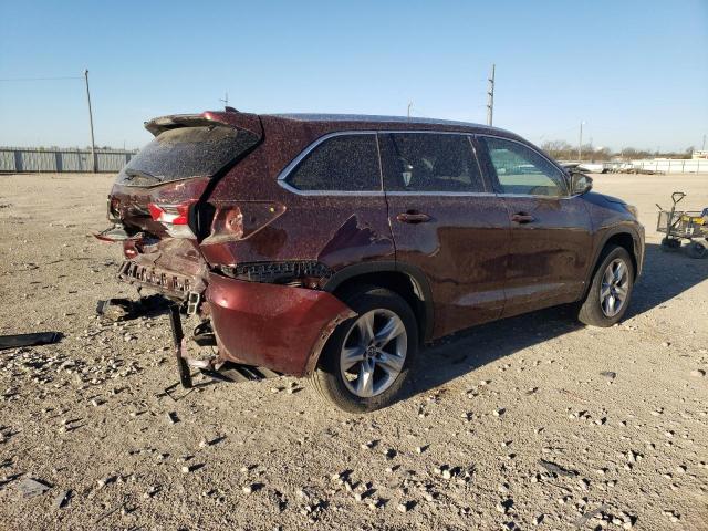  TOYOTA HIGHLANDER 2017 Burgundy