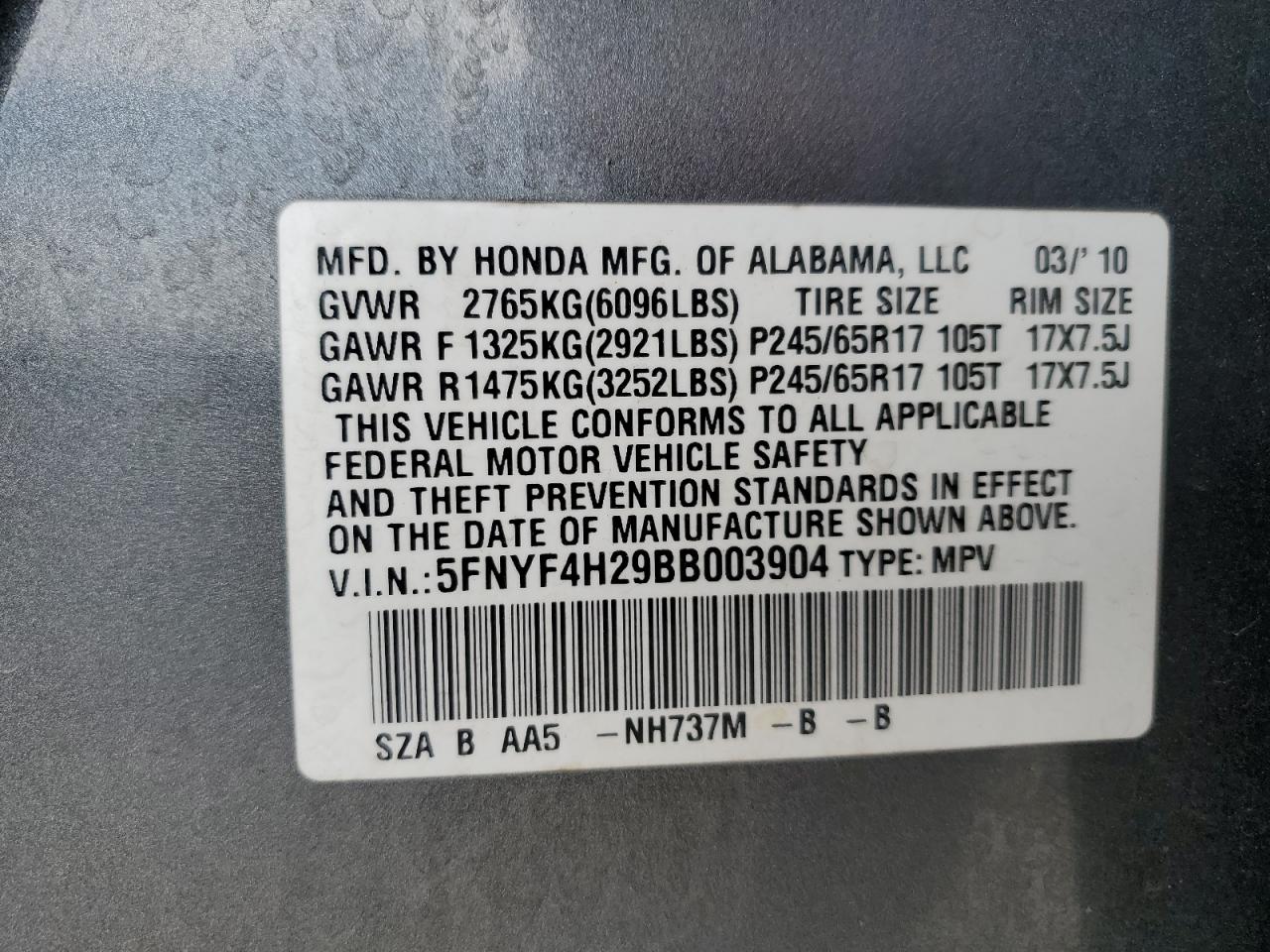 2011 Honda Pilot - Image 15