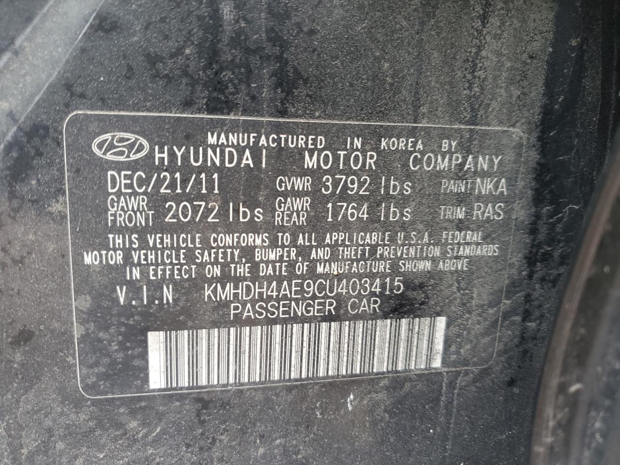 2012 Hyundai Elantra - Image 12