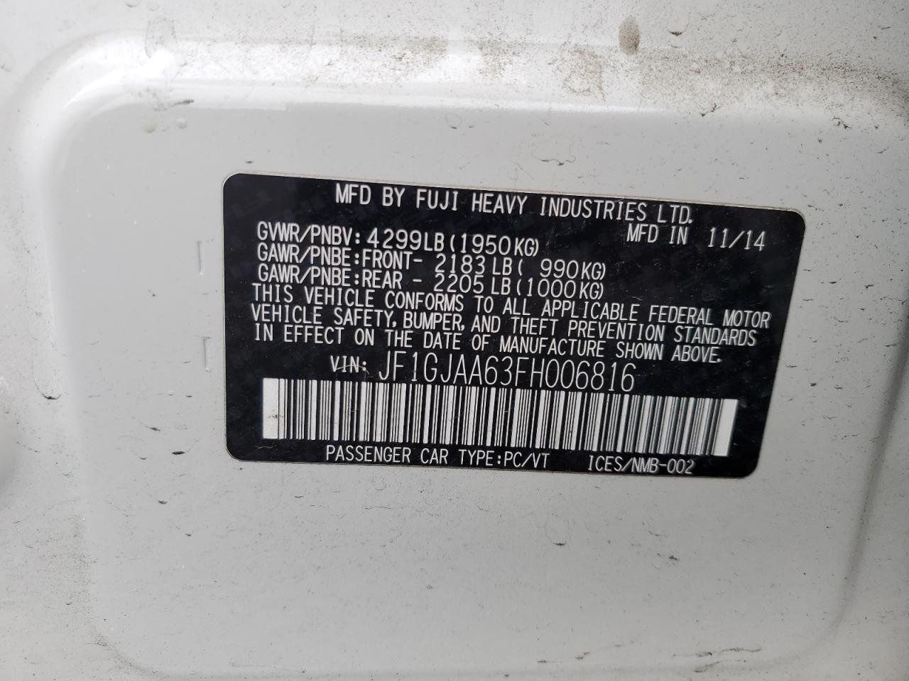 2015 Subaru Impreza - Image 12
