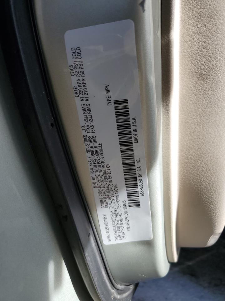 2007 Subaru Outback Outback 2.5I VIN: 4S4BP61C677304575 Lot: 50640435