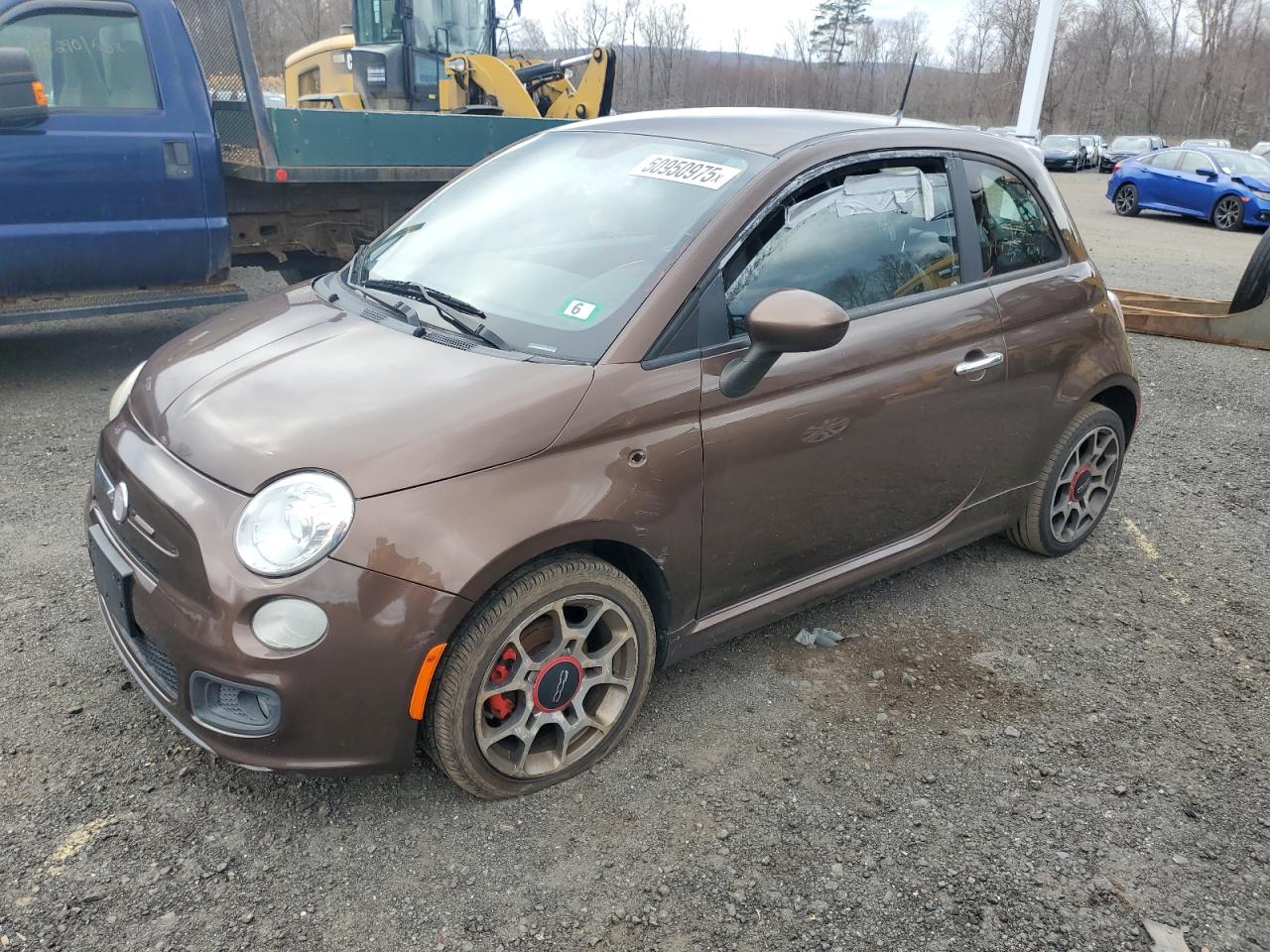 2012 Fiat 500 Sport იყიდება East Granby-ში, CT - Side