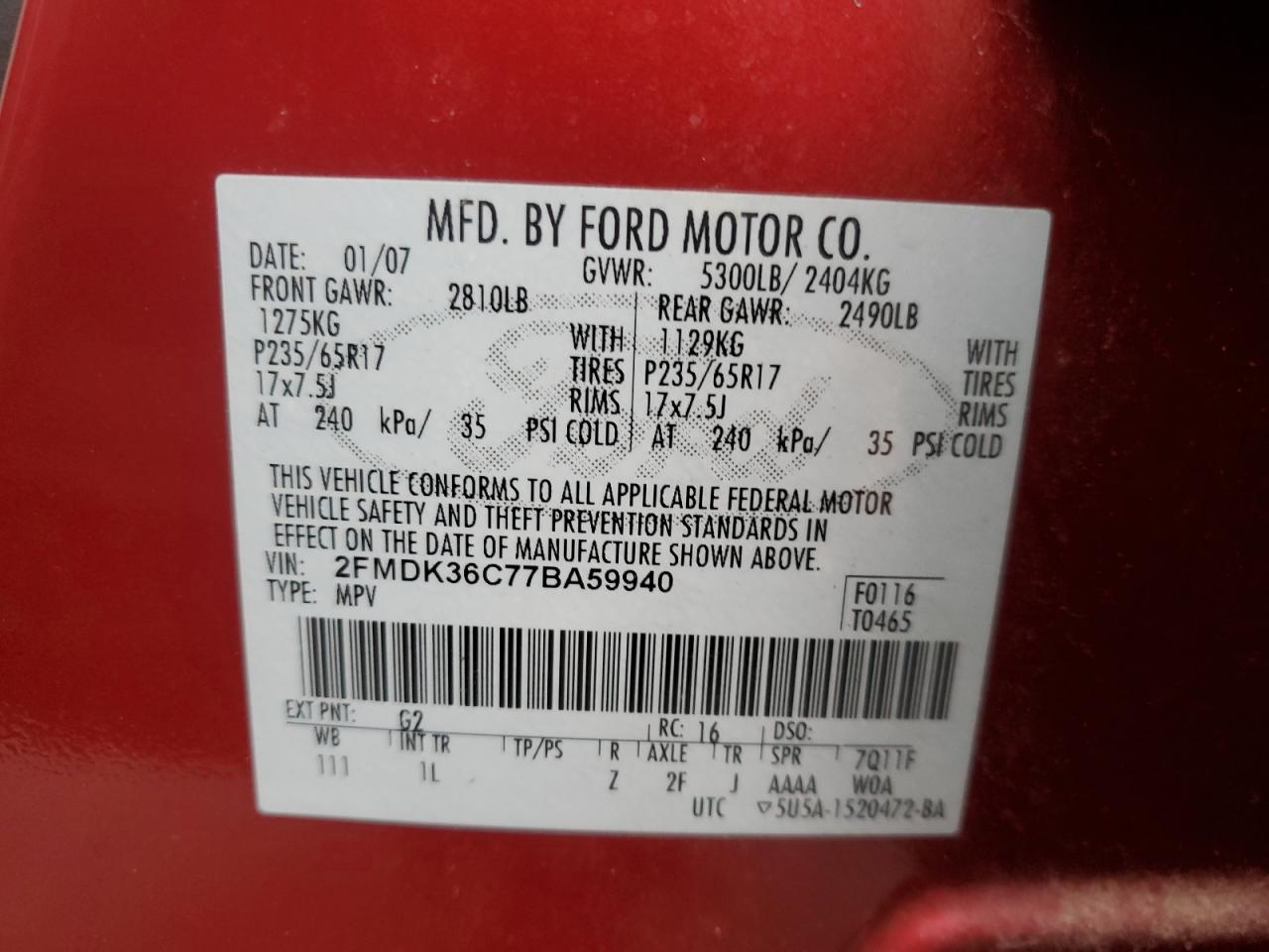 2007 Ford Edge - Image 12