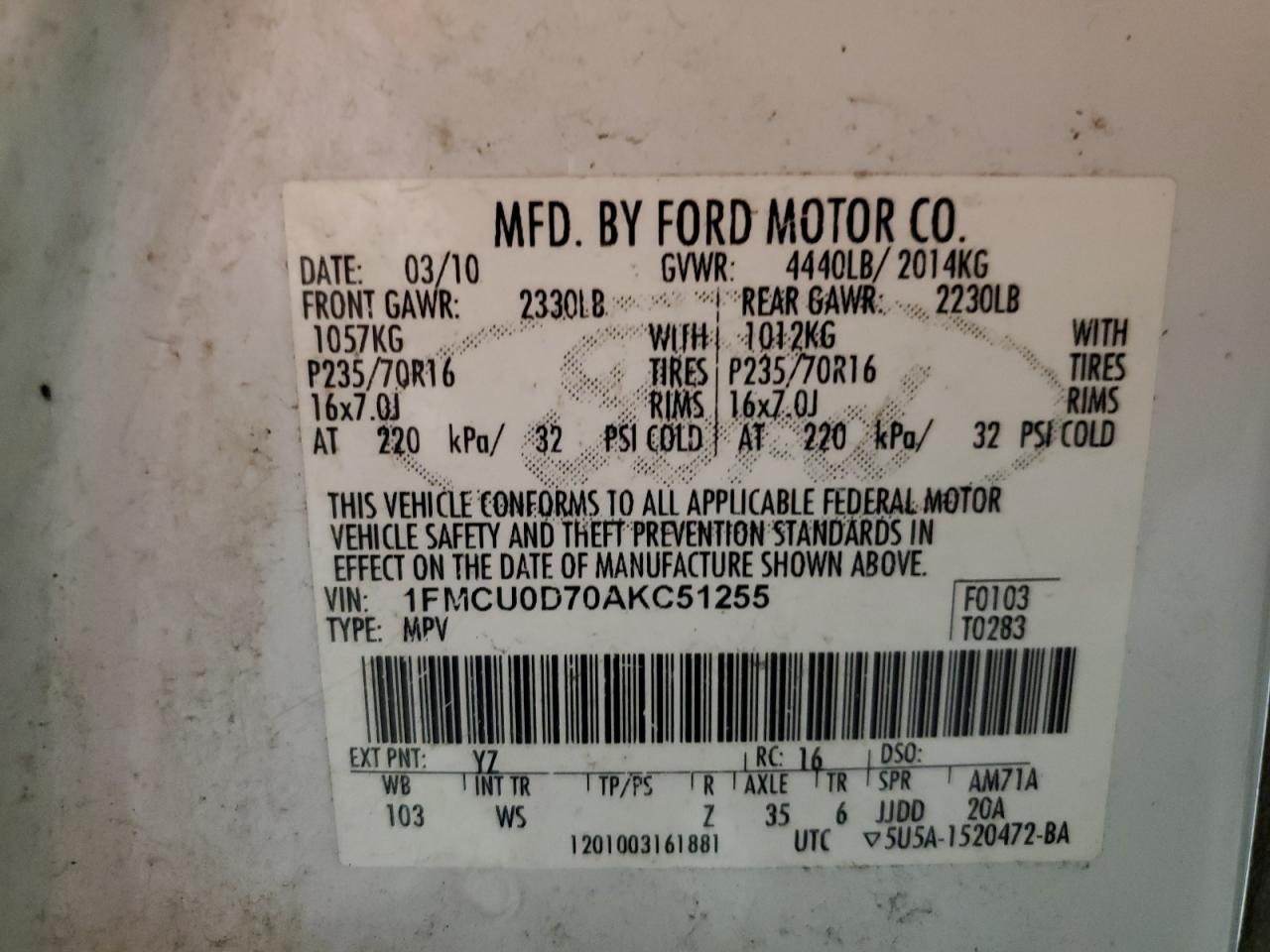 2010 Ford Escape - Image 13
