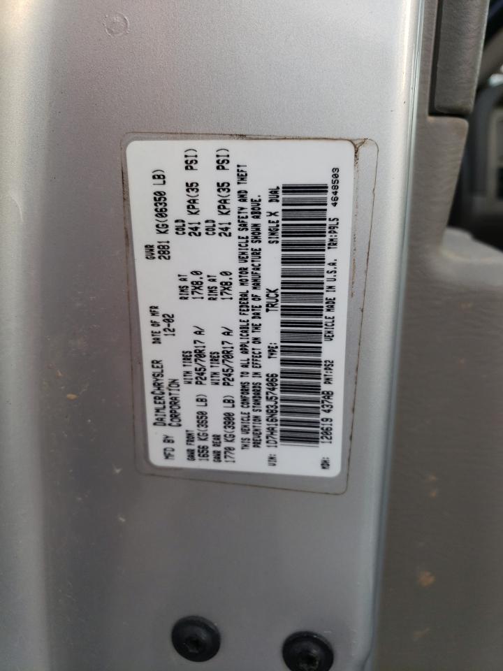 2003 Dodge Ram 1500 St VIN: 1D7HA16N83J574066 Lot: 49056675