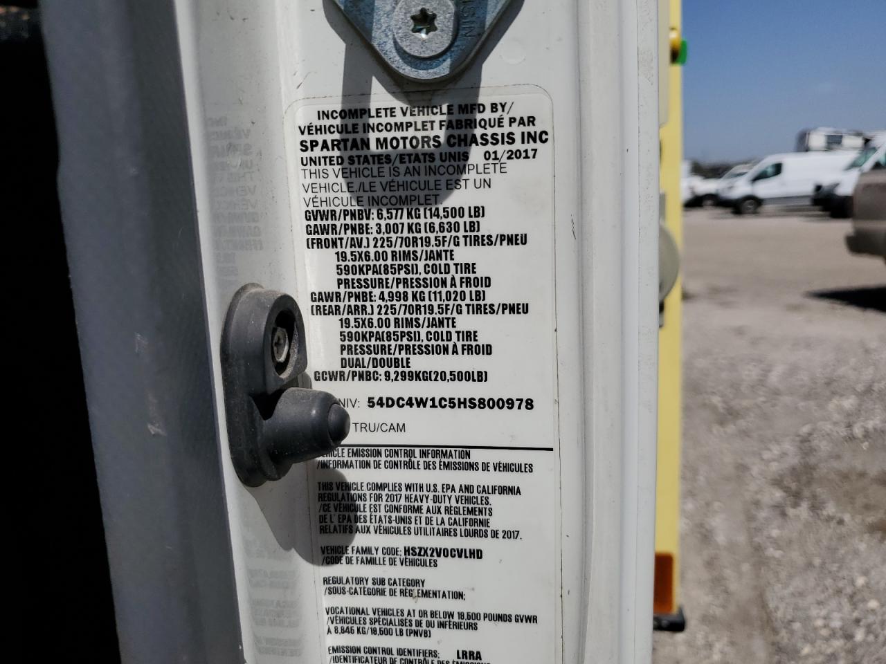 2017 Isuzu Npr Hd VIN: 54DC4W1C5HS800978 Lot: 48432035