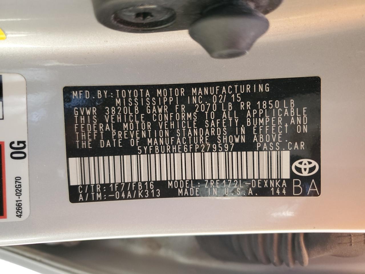 2015 Toyota Corolla - Image 13