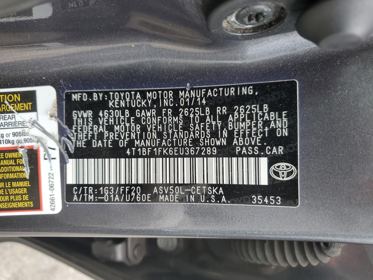 2014 Toyota Camry - Image 12