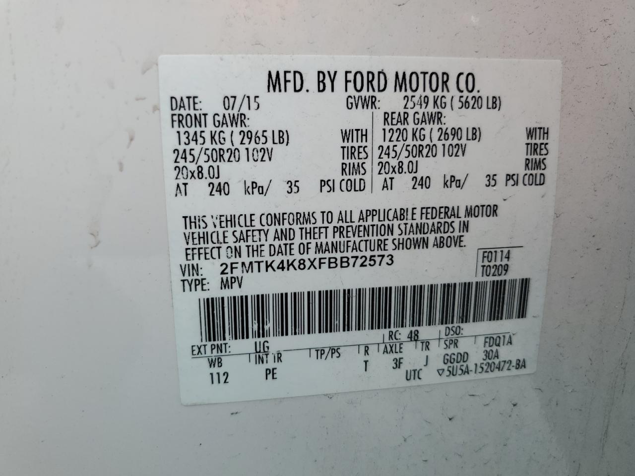 2015 Ford Edge - Image 13