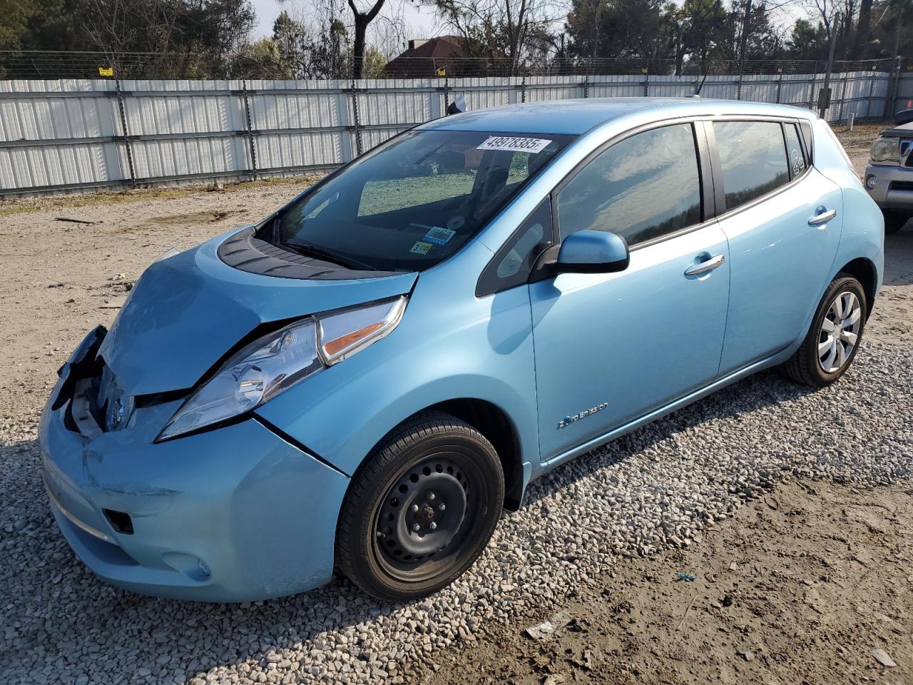 2015 Nissan Leaf S en Venta en Hampton, VA - Front End
