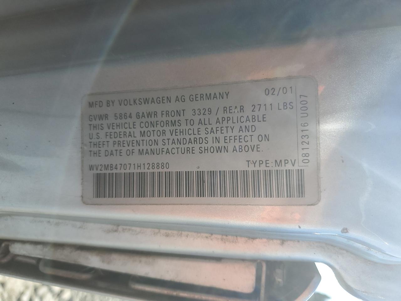 2001 Volkswagen EuroVan - Image 13
