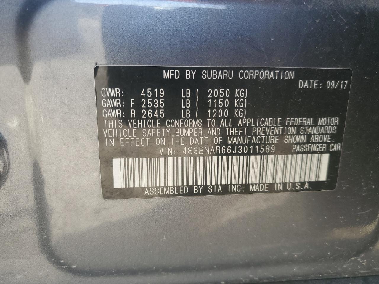 2018 Subaru Legacy - Image 14