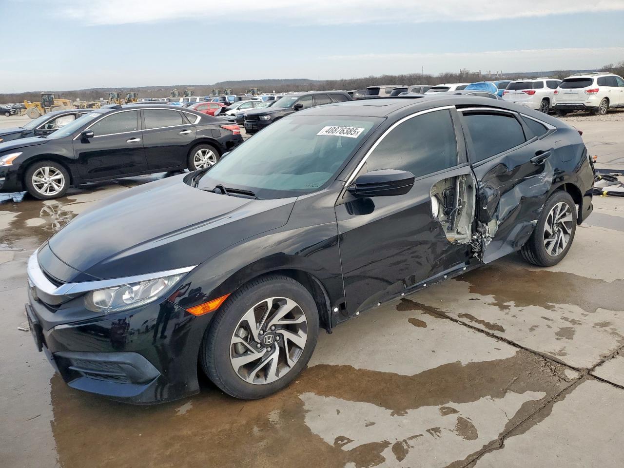 2017 Honda Civic Ex en Venta en Grand Prairie, TX - Side