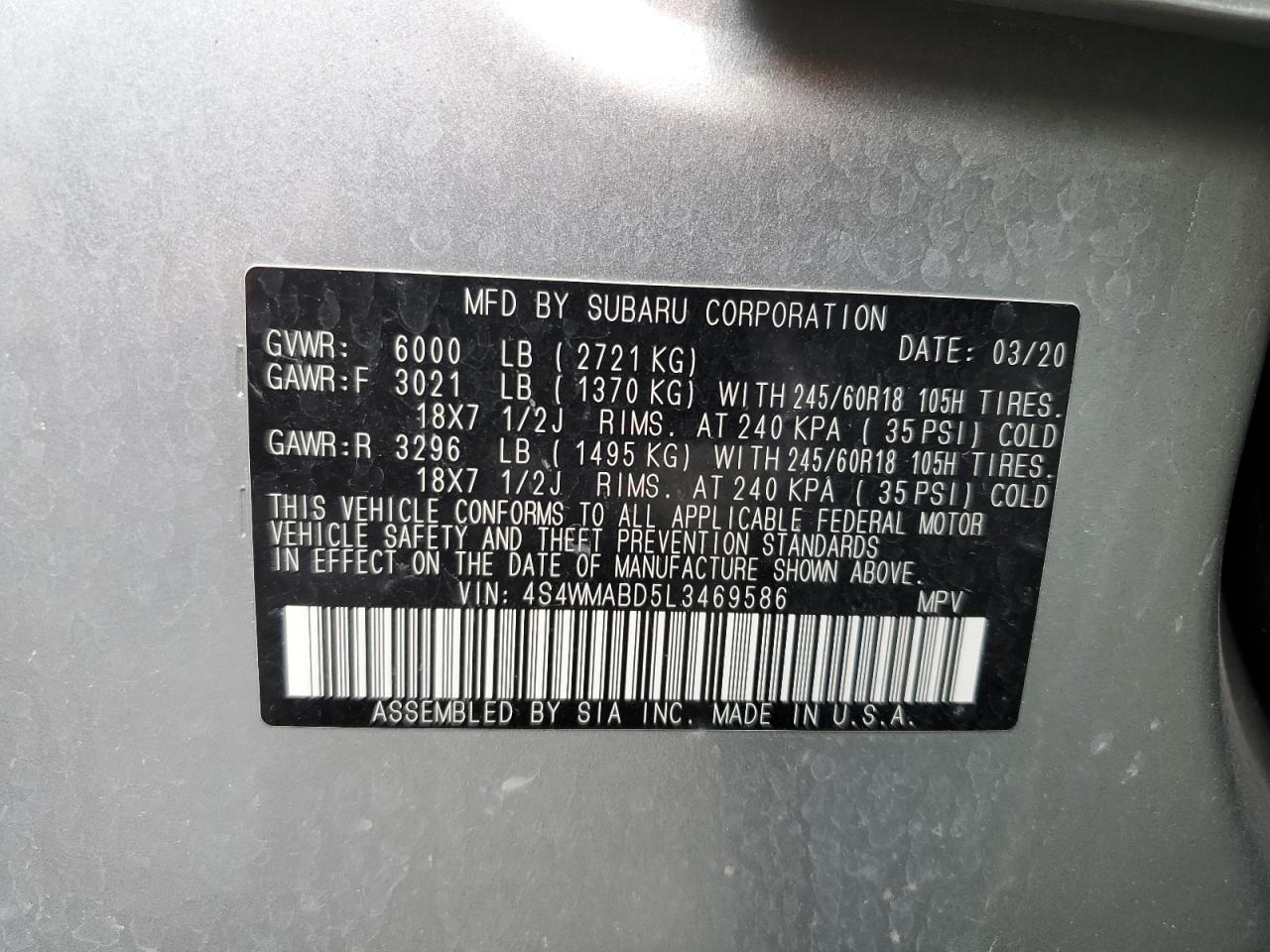 2020 Subaru Ascent - Image 13