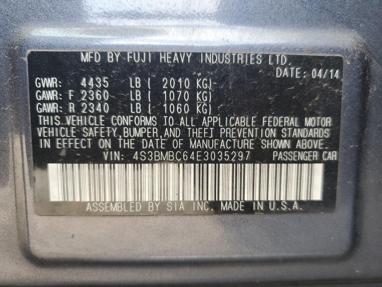 2014 Subaru Legacy - Image 12