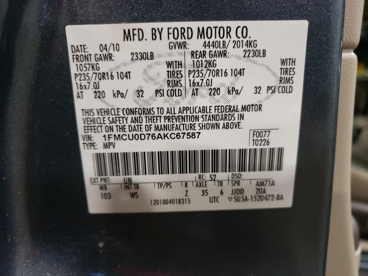 2010 Ford Escape - Image 13