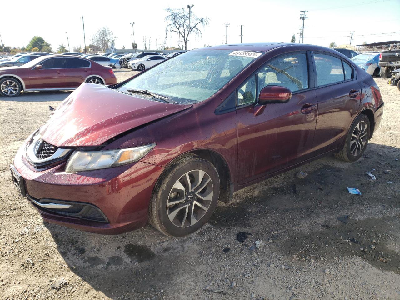 2015 Honda Civic Ex for Sale in Los Angeles, CA - Rear End
