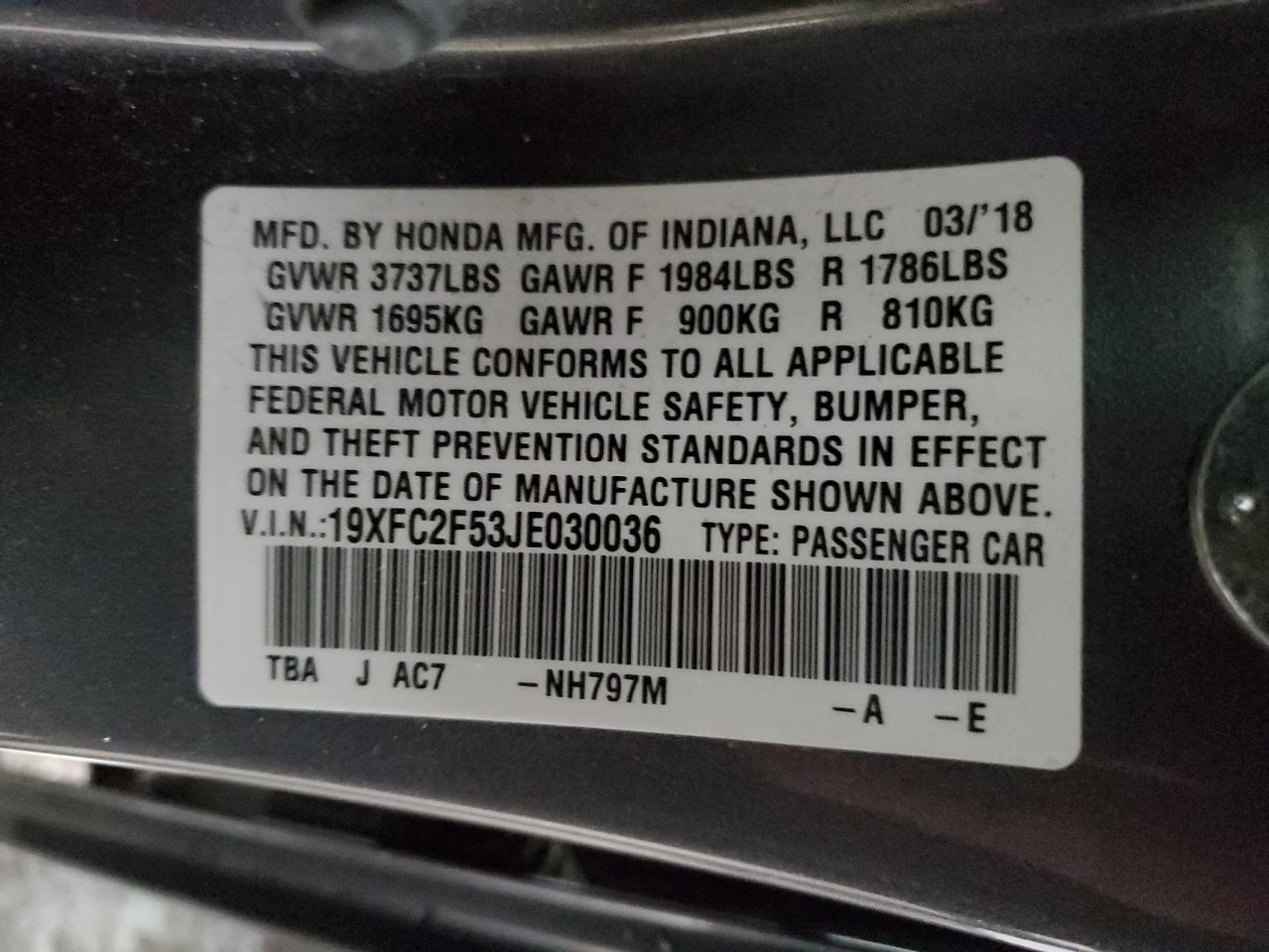 2018 Honda Civic - Image 14