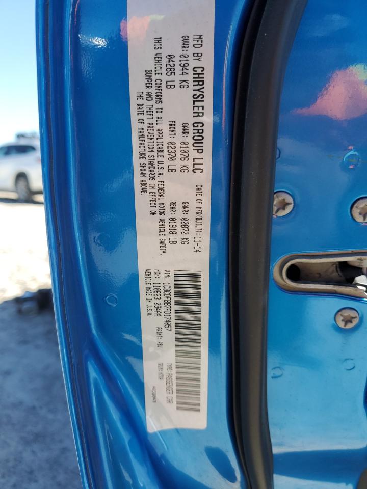 2015 Dodge Dart Sxt VIN: 1C3CDFBB7FD174057 Lot: 47975425