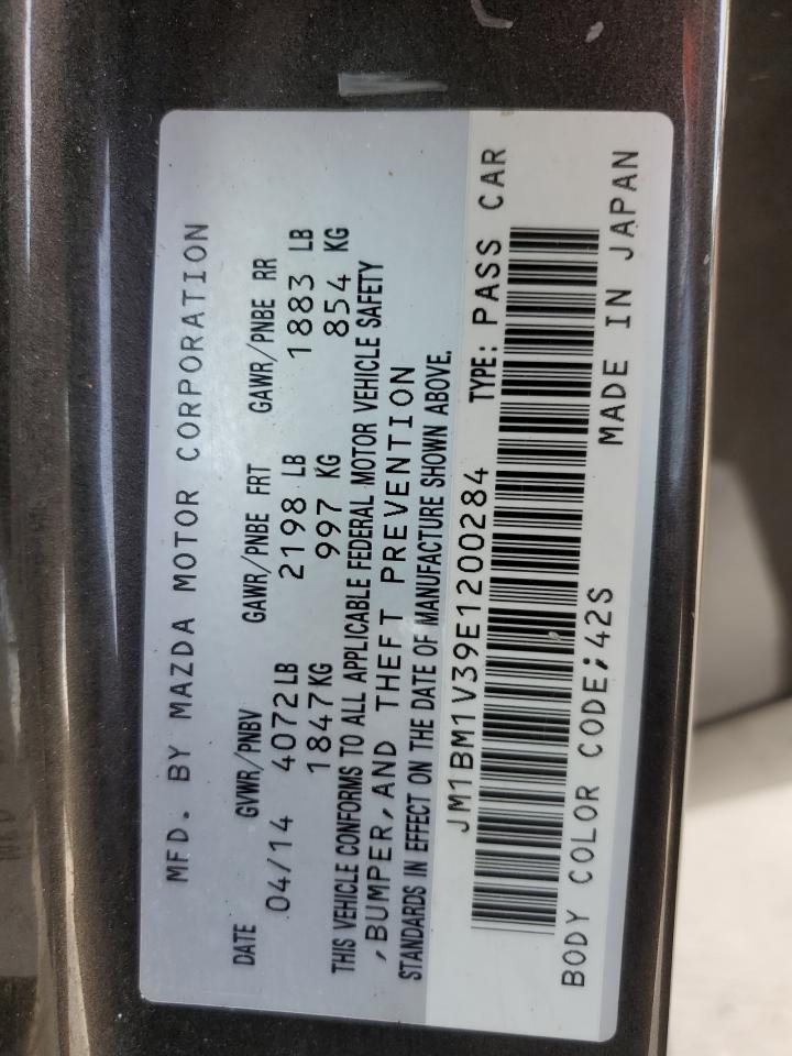 2014 Mazda 3 Touring VIN: JM1BM1V39E1200284 Lot: 50107325