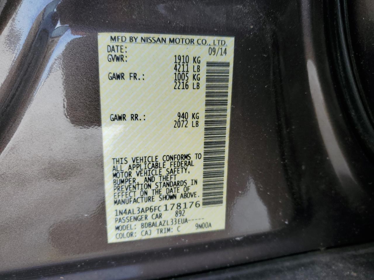 2015 Nissan Altima - Image 14