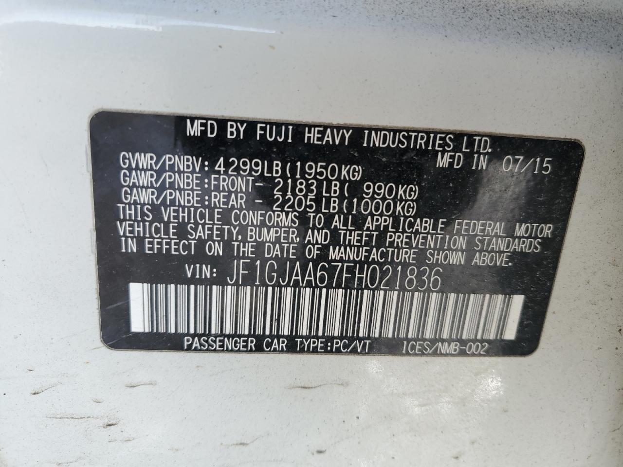 2015 Subaru Impreza - Image 12