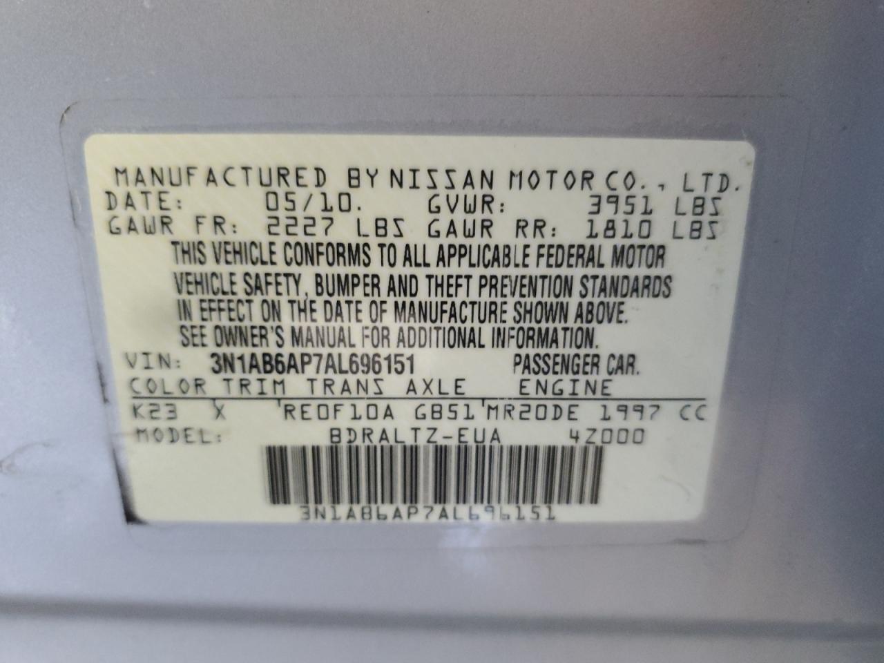 2010 Nissan Sentra - Image 12