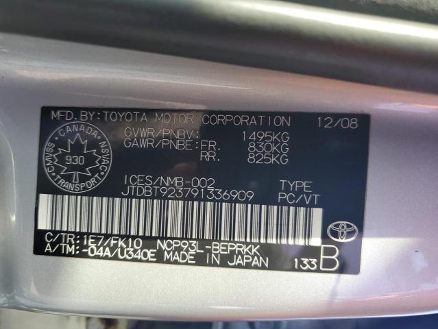 2009 TOYOTA YARIS 