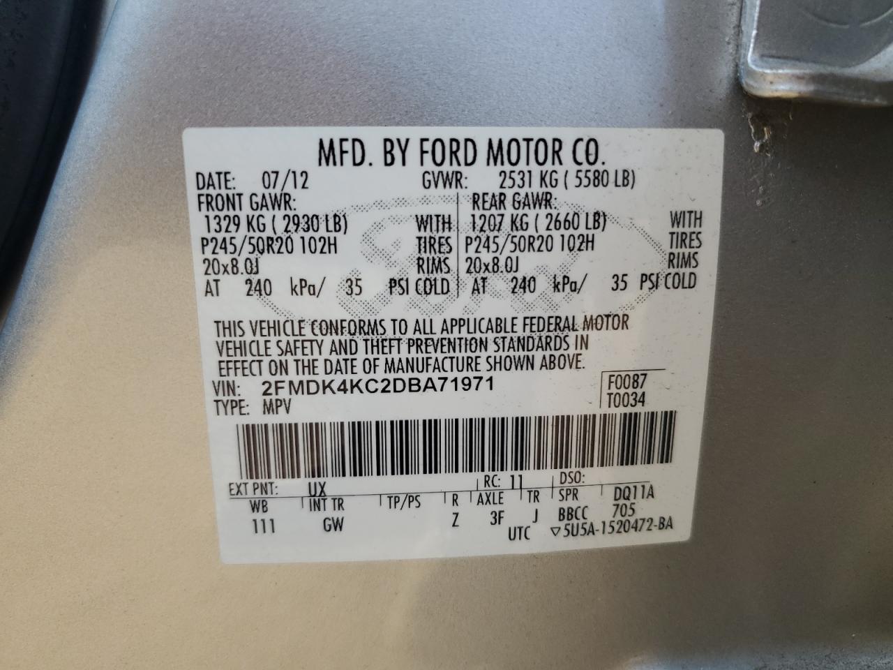 2013 Ford Edge - Image 13