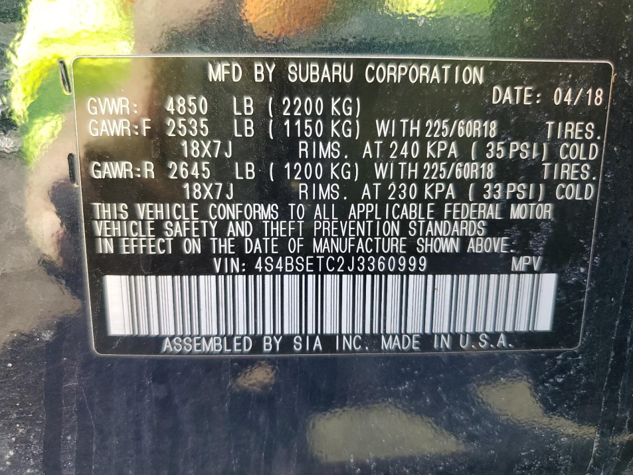 2018 Subaru Outback - Image 13