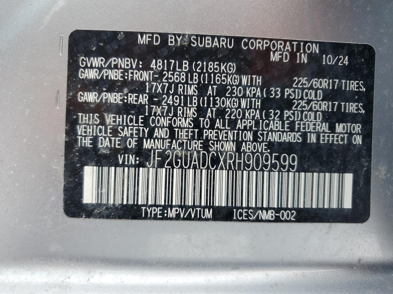 2024 Subaru XV - Image 13