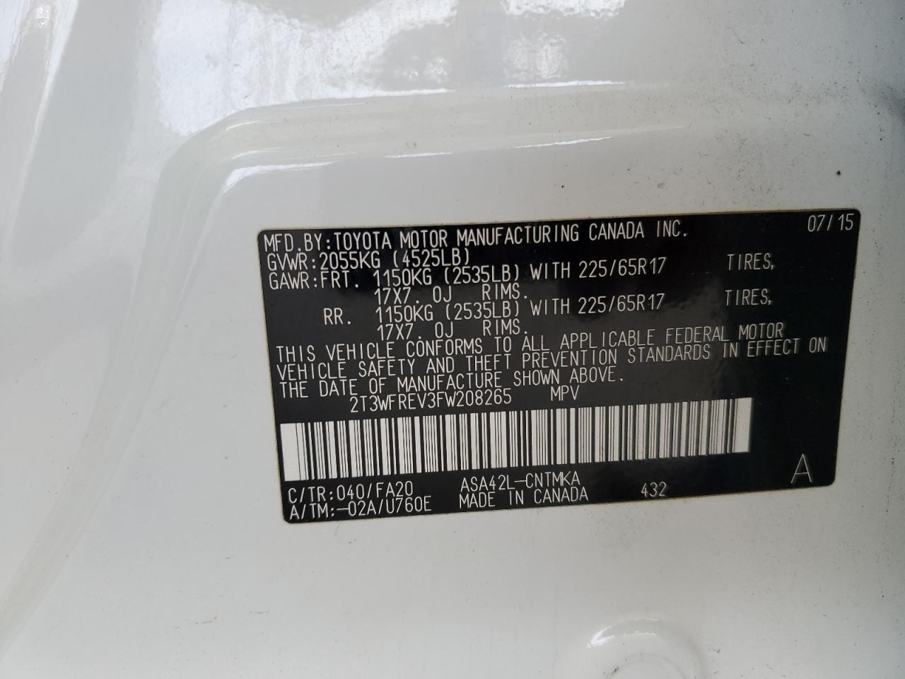 2015 Toyota RAV 4 - Image 13
