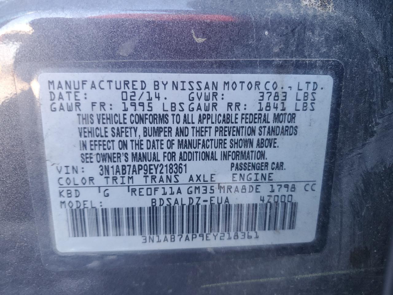 2014 Nissan Sentra - Image 14