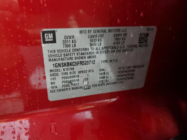 2015 CHEVROLET TAHOE K1500 LT