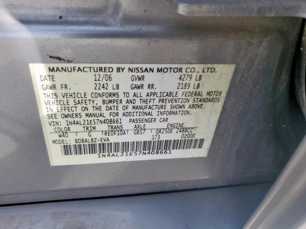 2007 Nissan Altima - Image 15