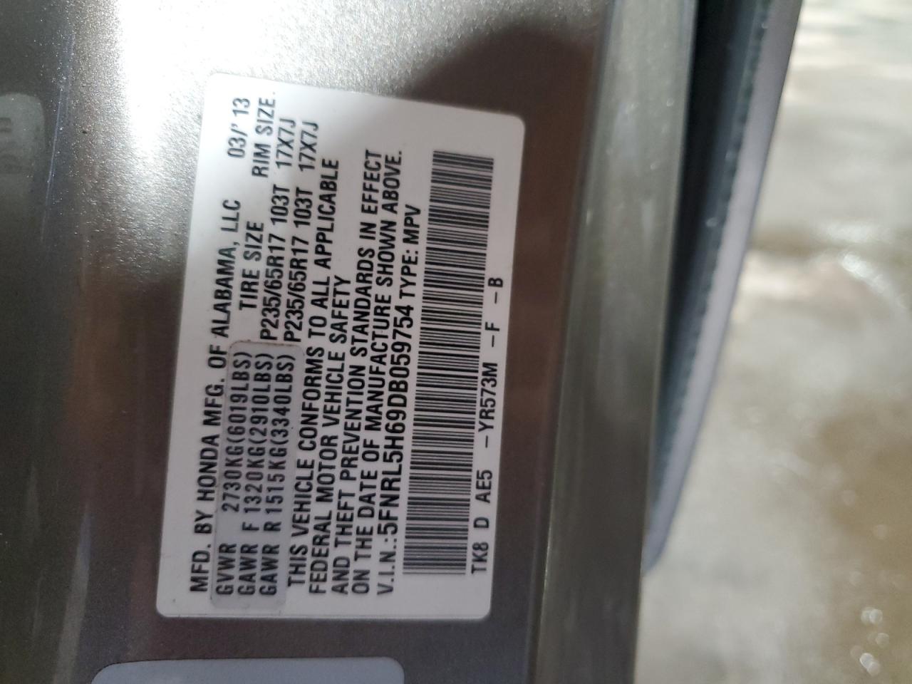 2013 Honda Odyssey - Image 13