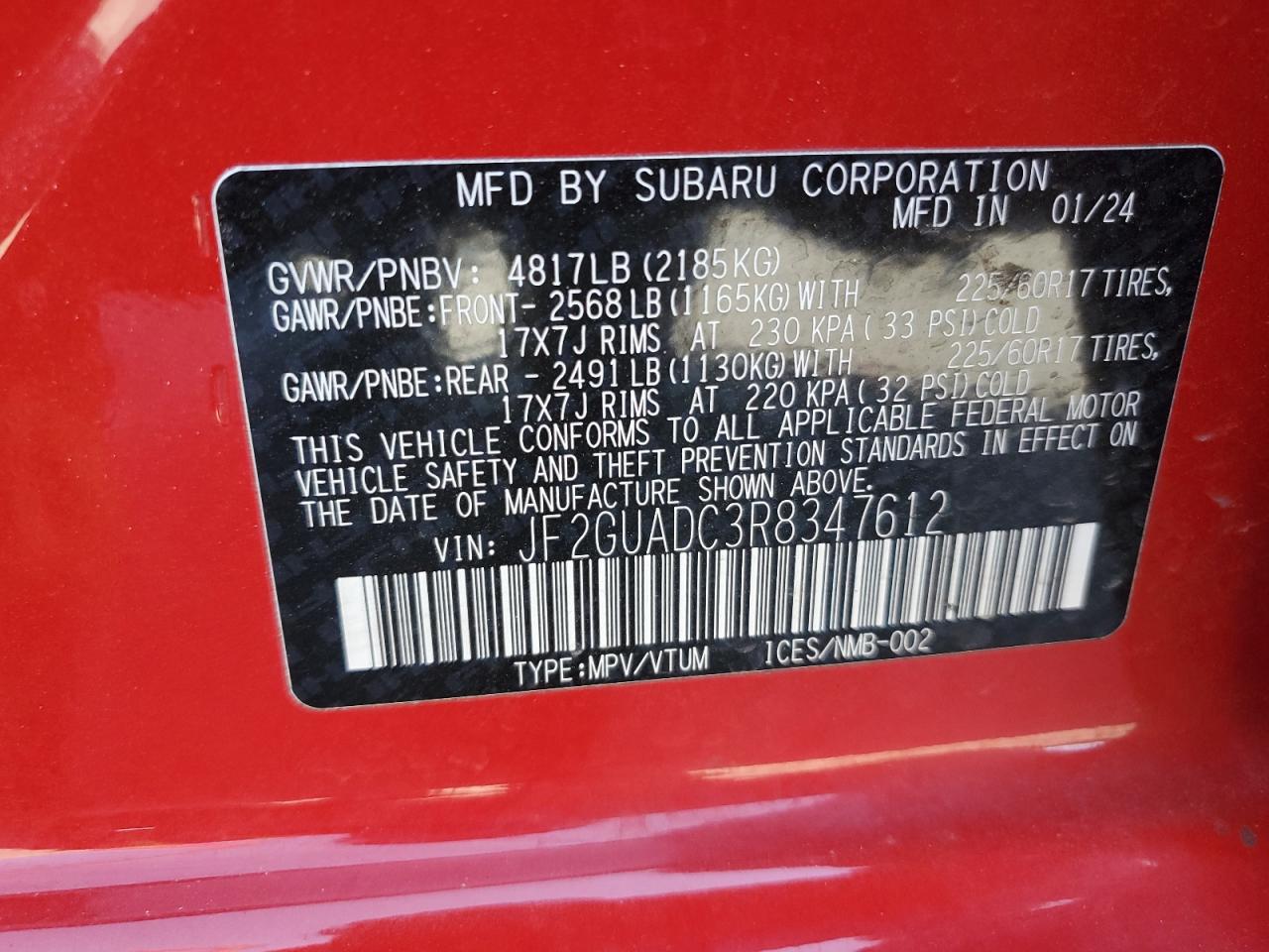 2024 Subaru XV - Image 15
