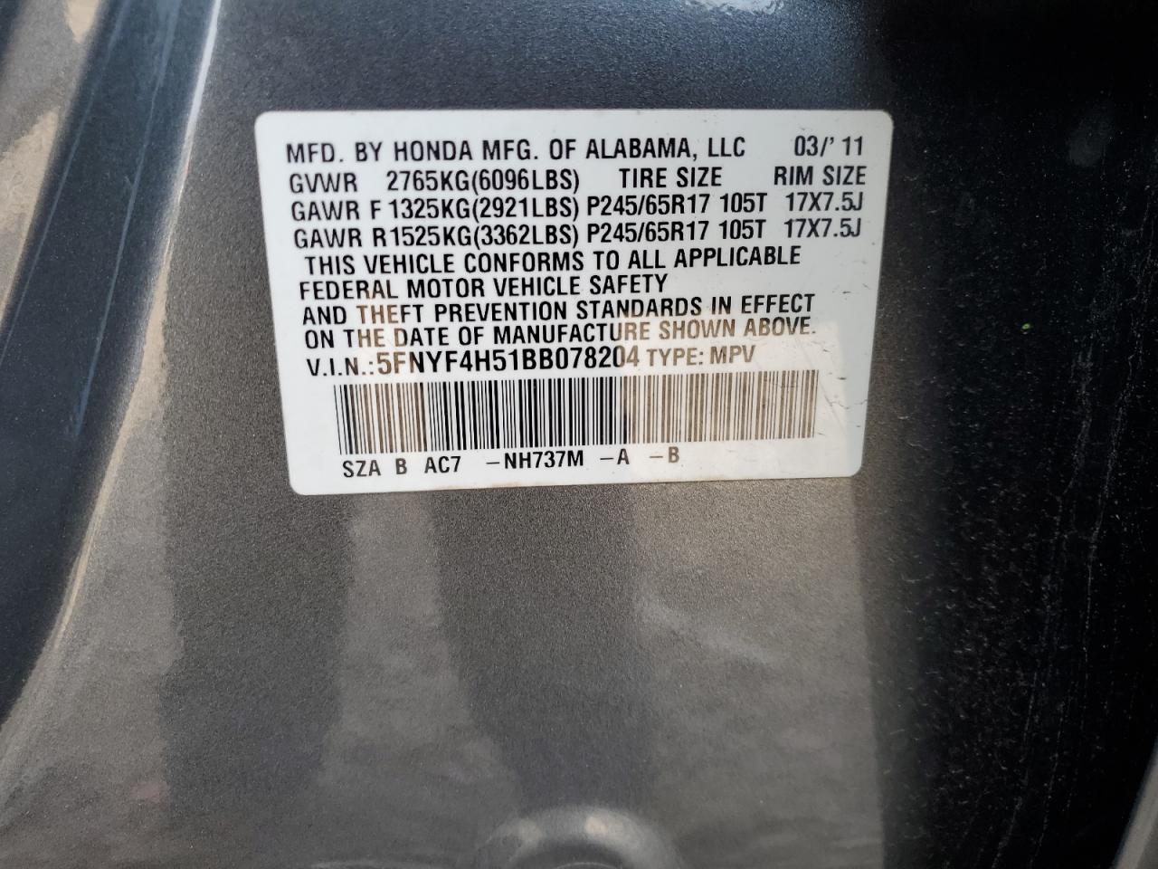 2011 Honda Pilot - Image 15