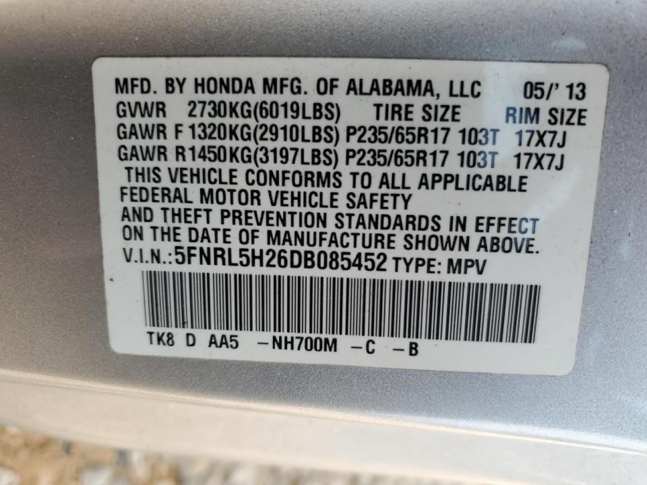 2013 Honda Odyssey - Image 15