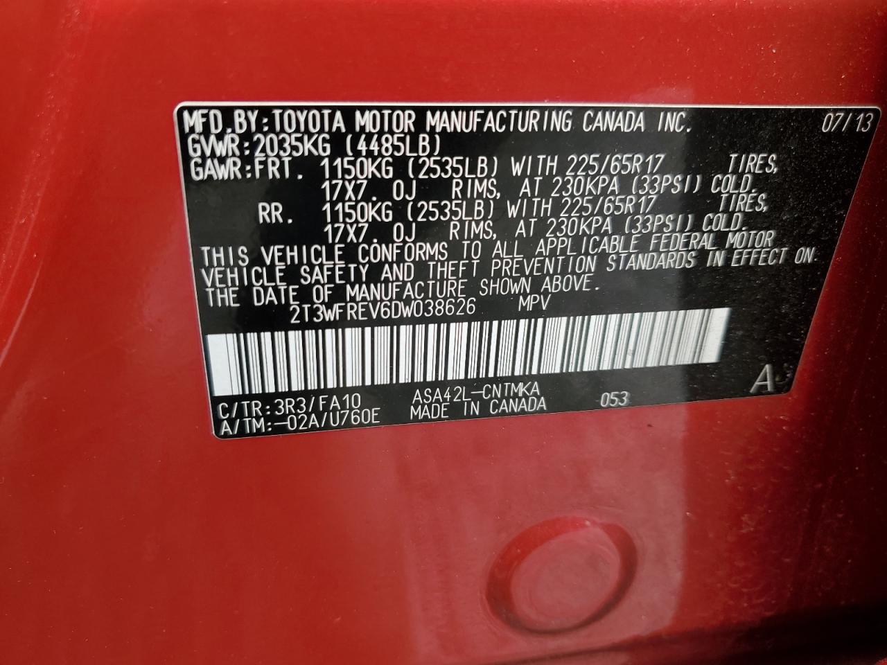 2013 Toyota RAV 4 - Image 14